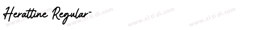 Herattine Regular字体转换